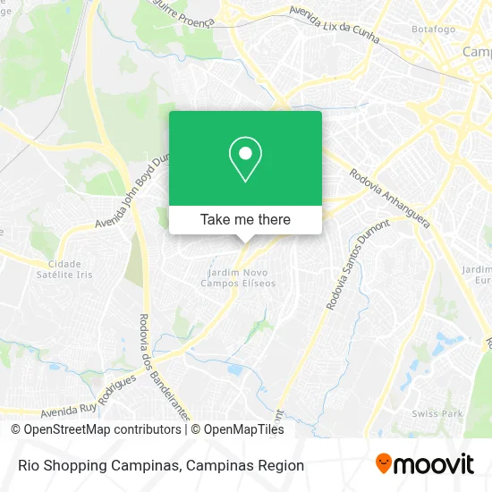 Rio Shopping Campinas map