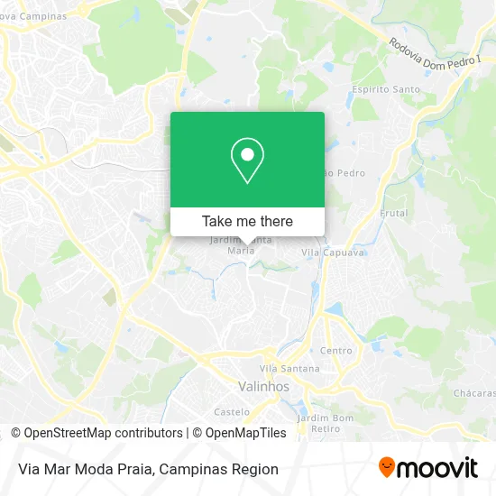 Via Mar Moda Praia map