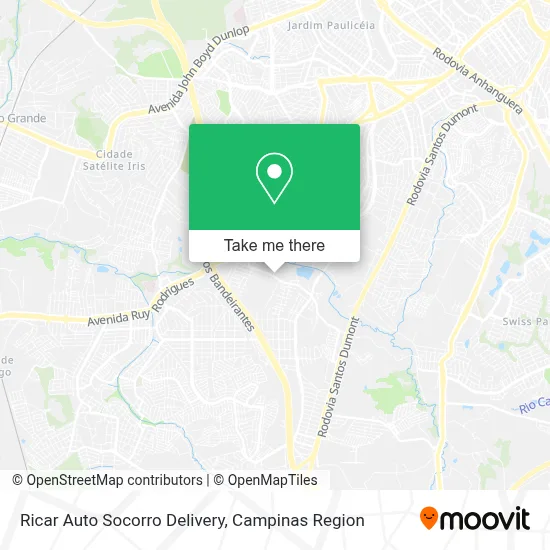 Ricar Auto Socorro Delivery map