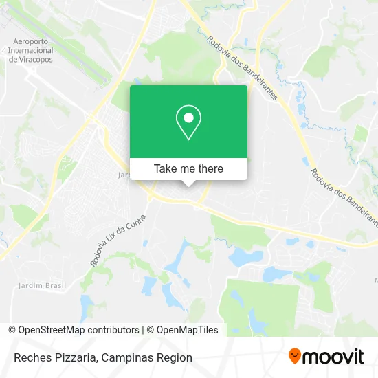 Reches Pizzaria map