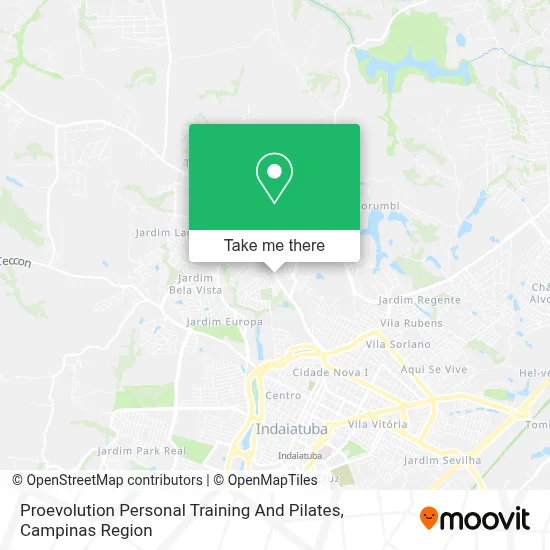 Proevolution Personal Training And Pilates map