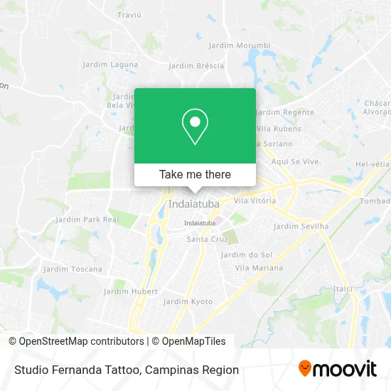 Studio Fernanda Tattoo map