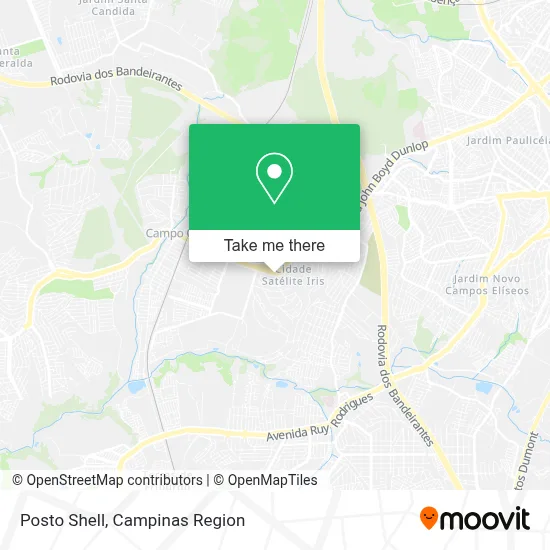 Posto Shell map