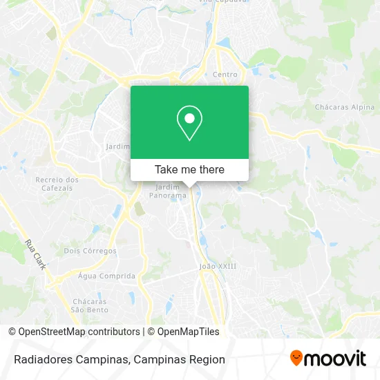 Radiadores Campinas map