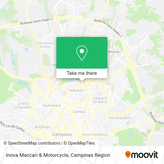 Inova Maccari & Motorcycle map