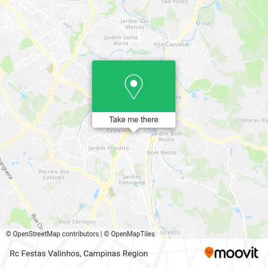 Rc Festas Valinhos map