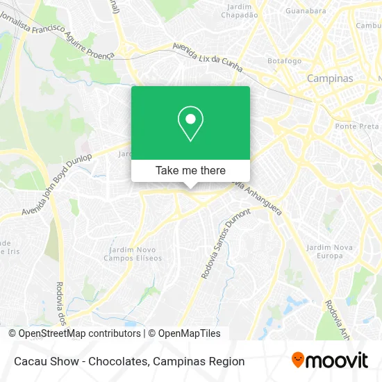Cacau Show - Chocolates map