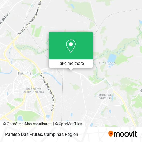 Paraíso Das Frutas map