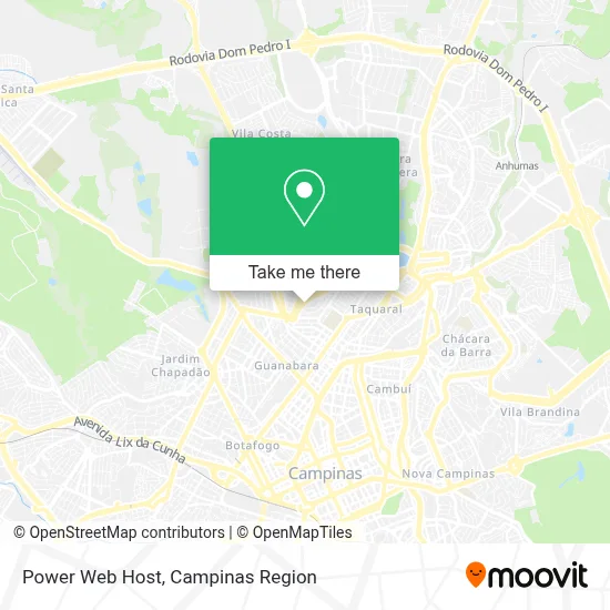 Power Web Host map