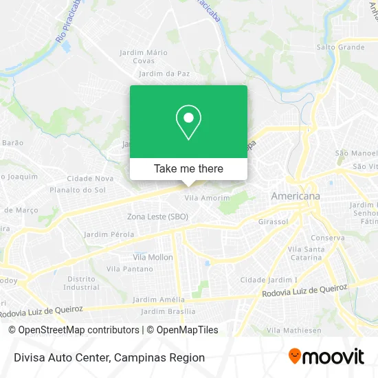 Divisa Auto Center map