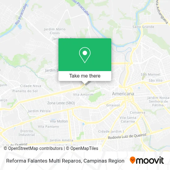 Reforma Falantes Multi Reparos map
