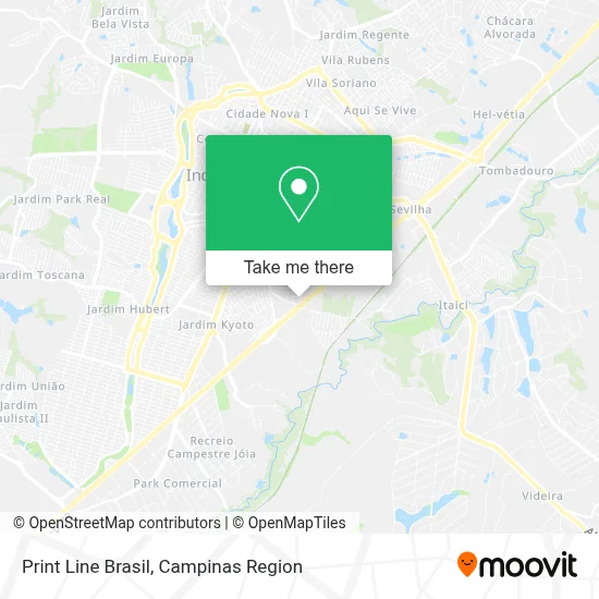 Print Line Brasil map