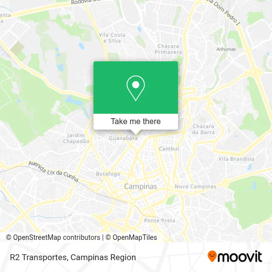 R2 Transportes map