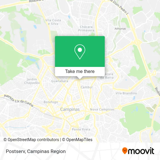 Postserv map