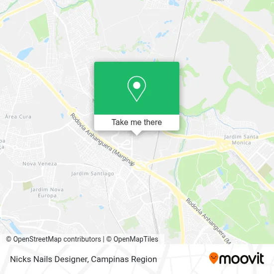 Nicks Nails Designer map
