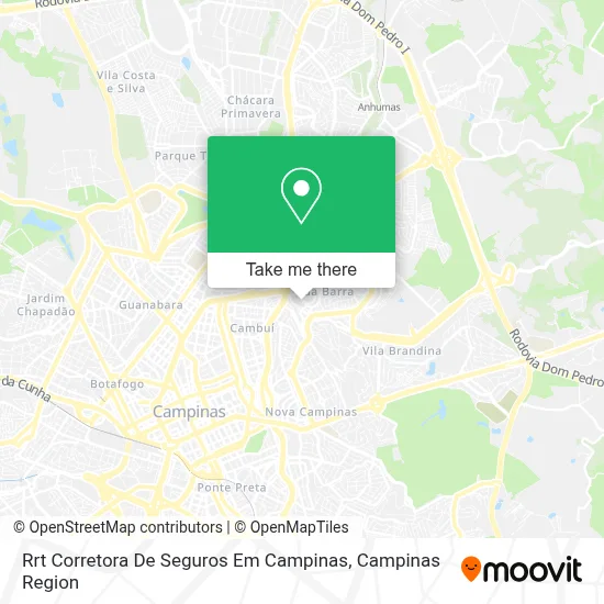 Rrt Corretora De Seguros Em Campinas map