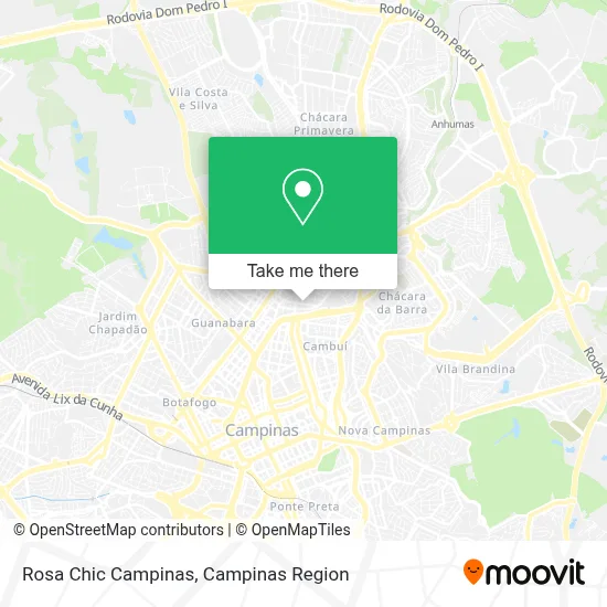 Rosa Chic Campinas map