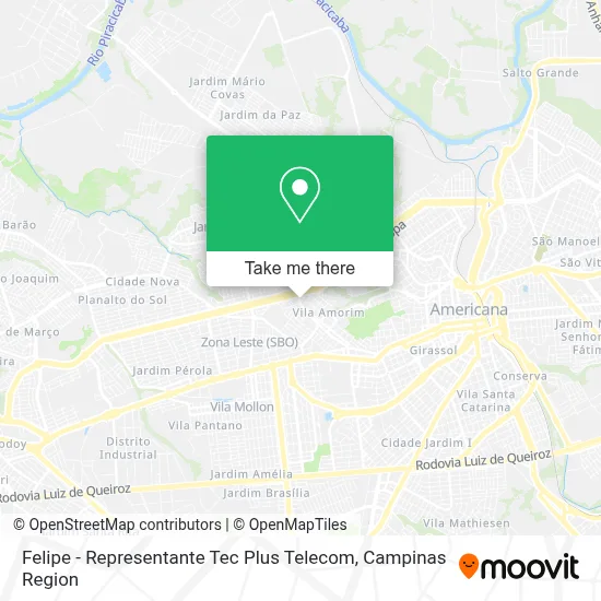 Felipe - Representante Tec Plus Telecom map