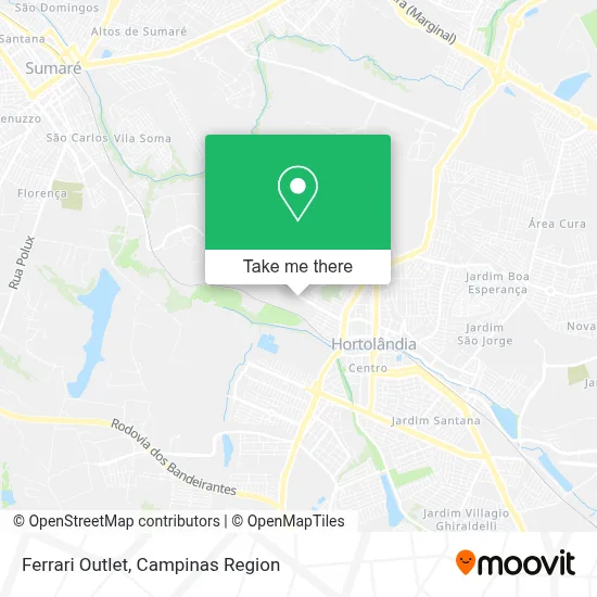 Ferrari Outlet map