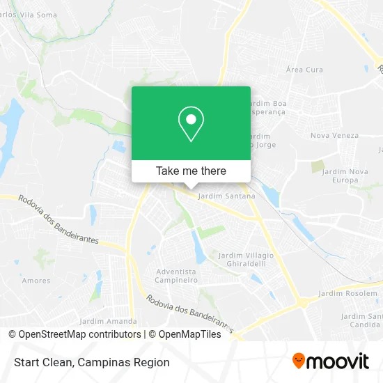 Start Clean map