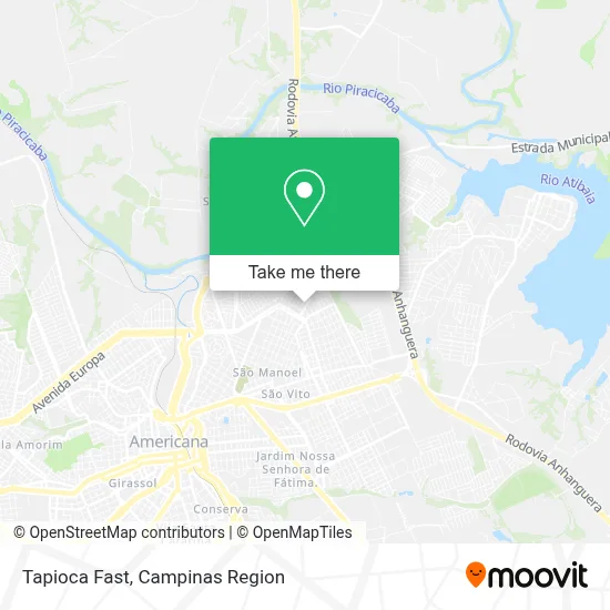 Tapioca Fast map
