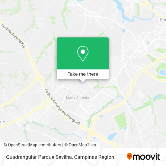 Quadrangular Parque Sevilha map