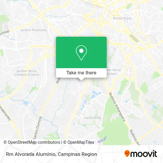 Rm Alvorada Alumínio map