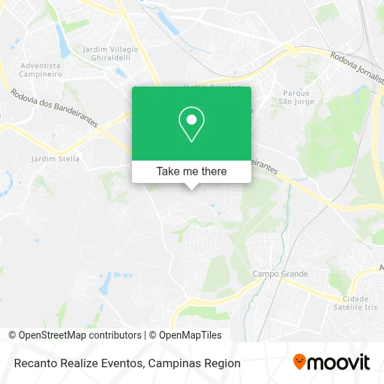 Recanto Realize Eventos map