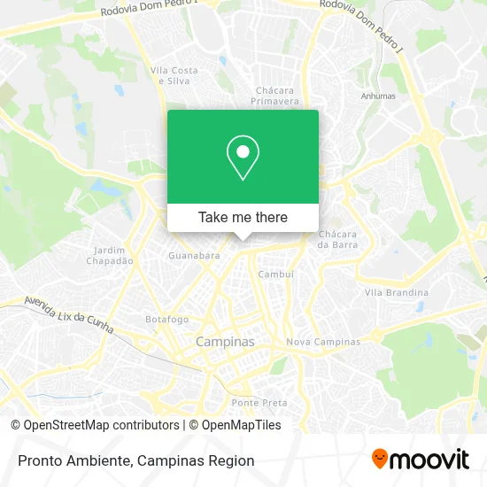 Pronto Ambiente map