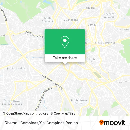 Rhema - Campinas/Sp map