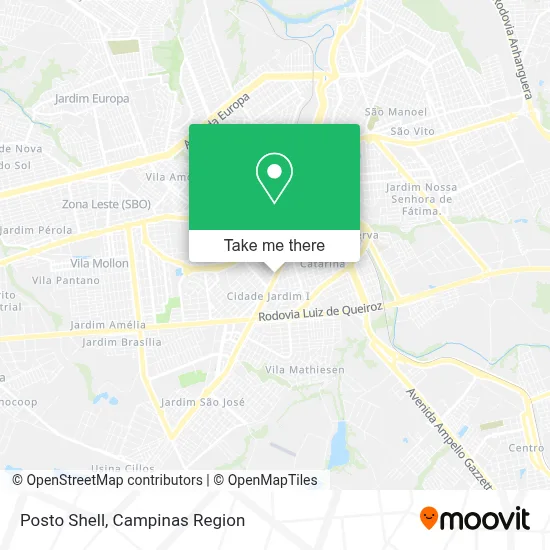 Posto Shell map