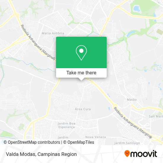 Valda Modas map