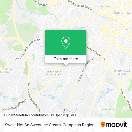 Sweet Not So Sweet Ice Cream map