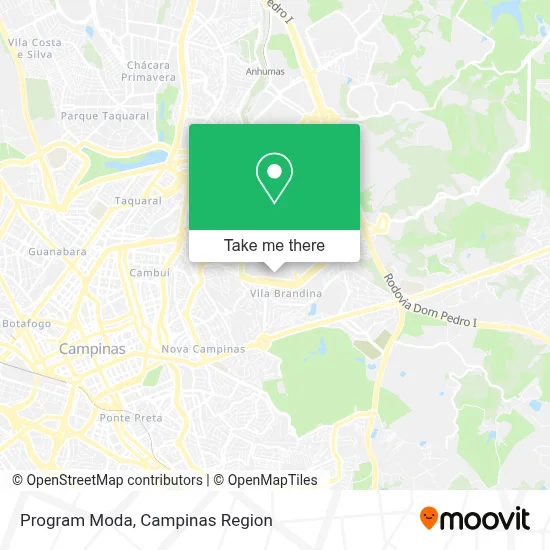 Program Moda map