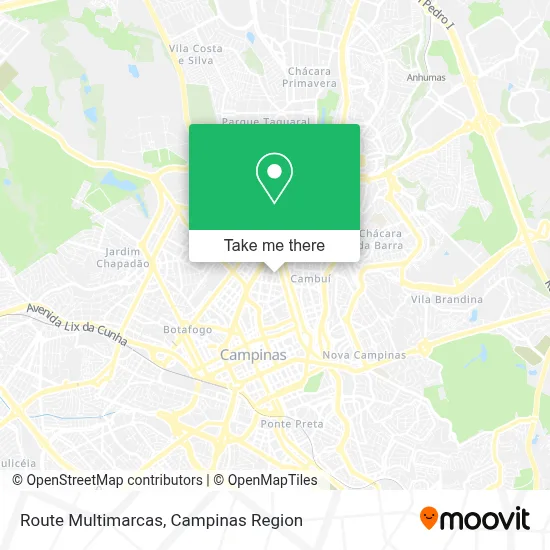 Route Multimarcas map