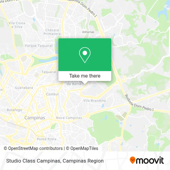 Studio Class Campinas map