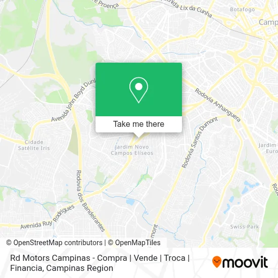 Rd Motors Campinas - Compra | Vende | Troca | Financia map