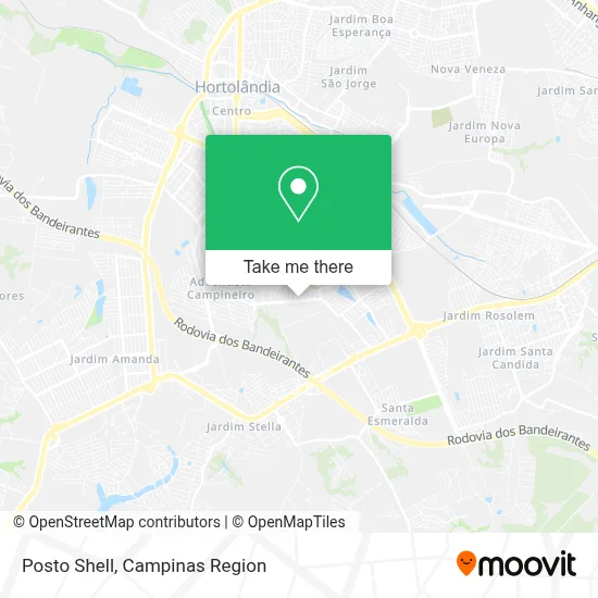 Posto Shell map