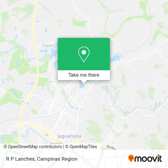 R P Lanches map