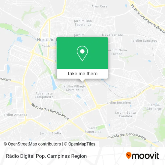 Rádio Digital Pop map