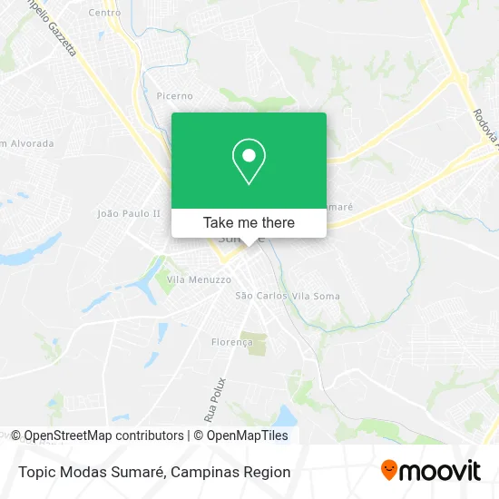 Topic Modas Sumaré map