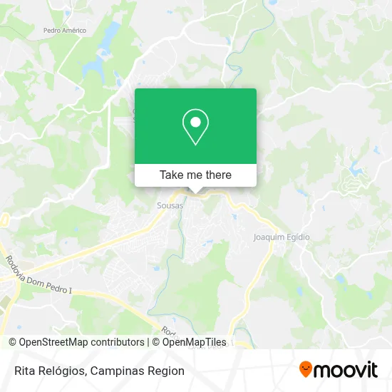 Rita Relógios map