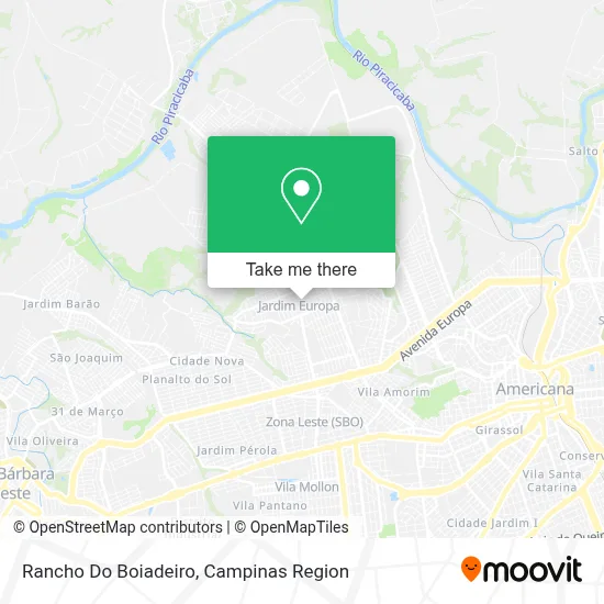 Rancho Do Boiadeiro map