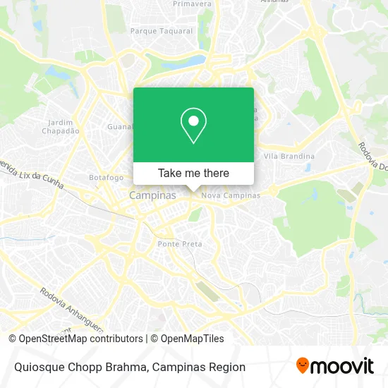 Quiosque Chopp Brahma map