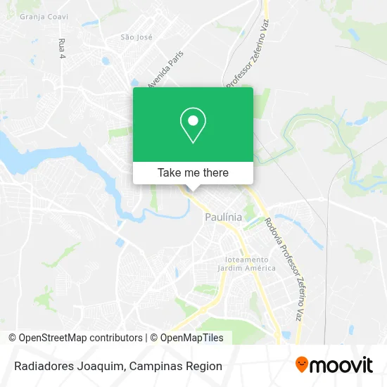 Radiadores Joaquim map