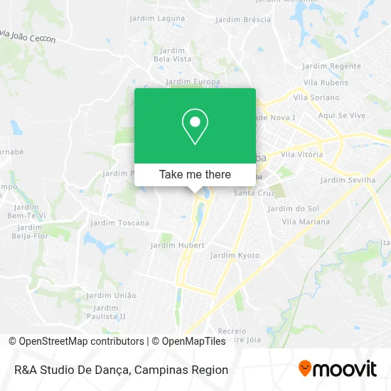 R&A Studio De Dança map