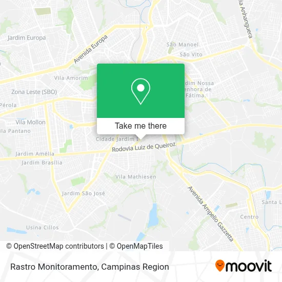 Rastro Monitoramento map