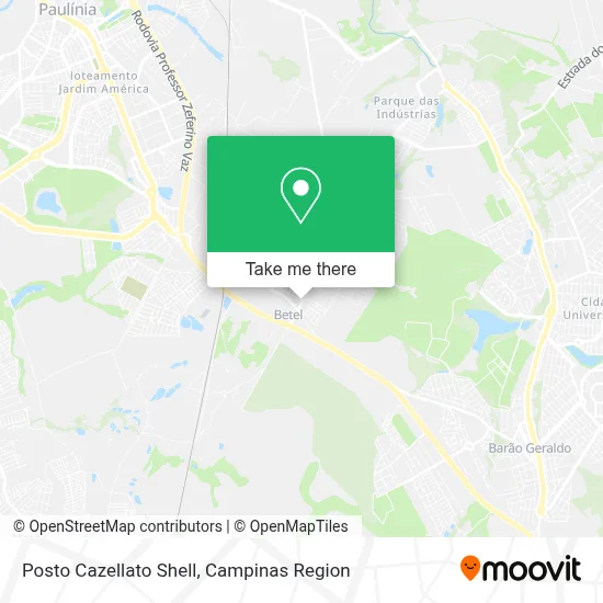 Posto Cazellato Shell map