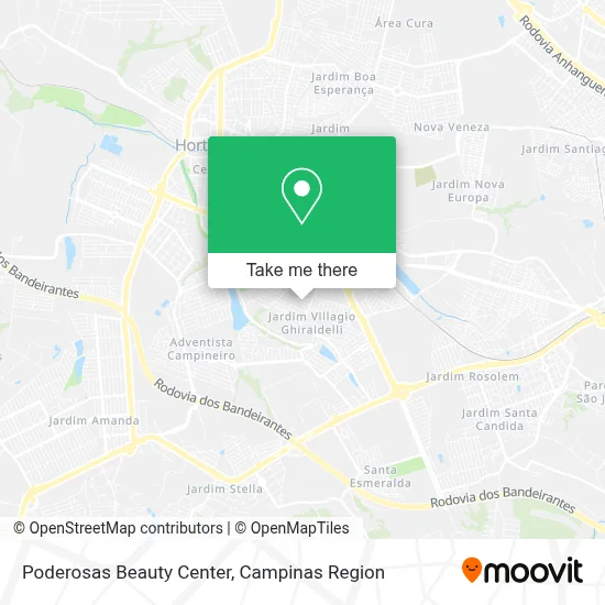 Poderosas Beauty Center map