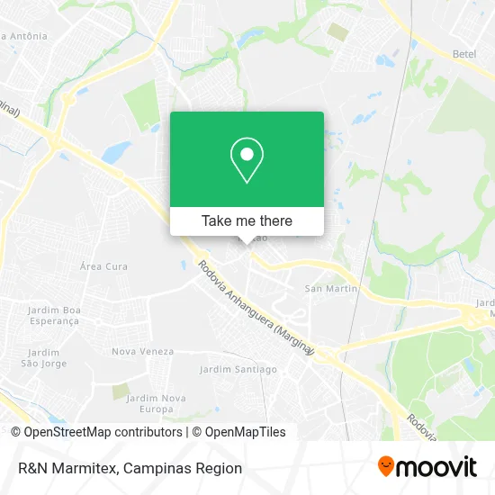 R&N Marmitex map